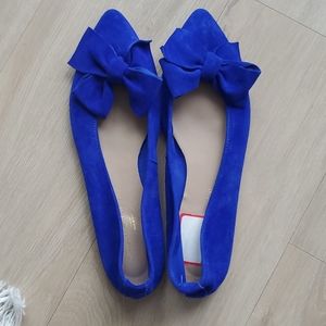 COPY - Blue Suede Flats- Made in Italy
